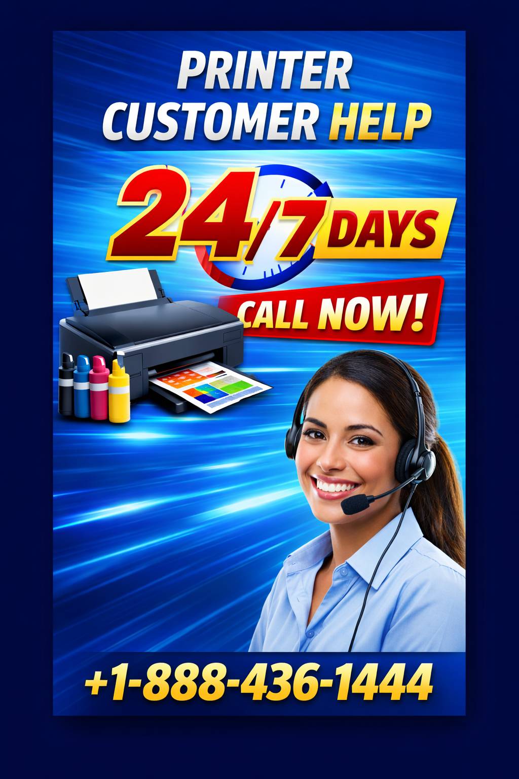 Printer Support Banner